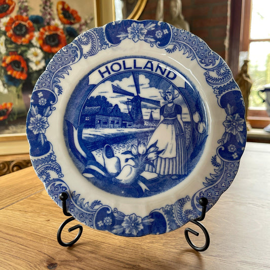 Delfts Blauw wandbordje Holland - Bamestra Curiosa