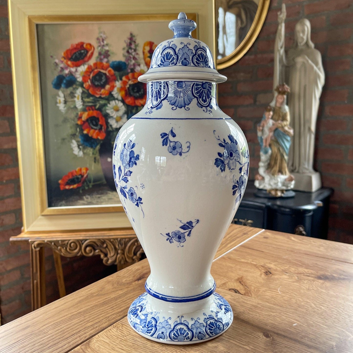 Delfts Blauwe pot met deksel - Bamestra Curiosa