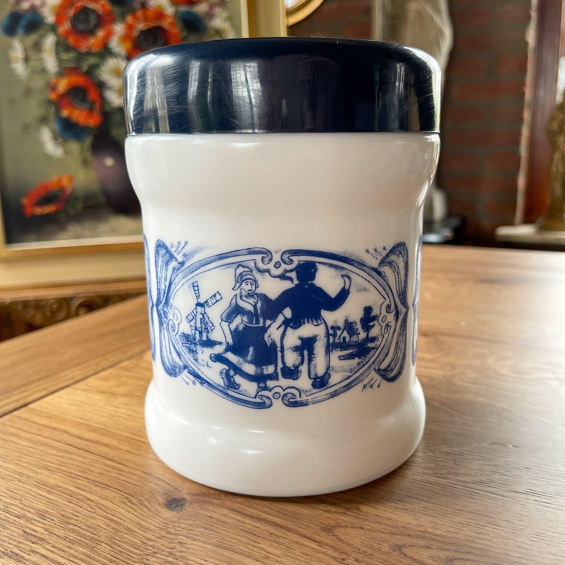 Delfts Blauwe sigaren pot Willem II - Bamestra Curiosa