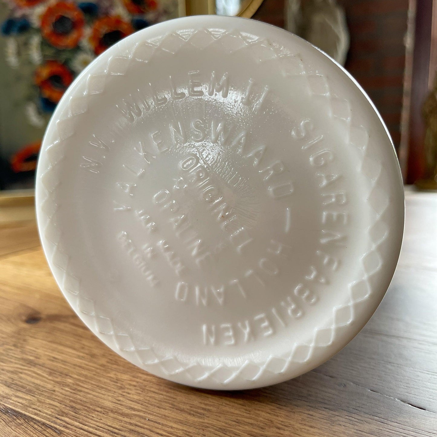 Delfts Blauwe sigaren pot Willem II - Bamestra Curiosa