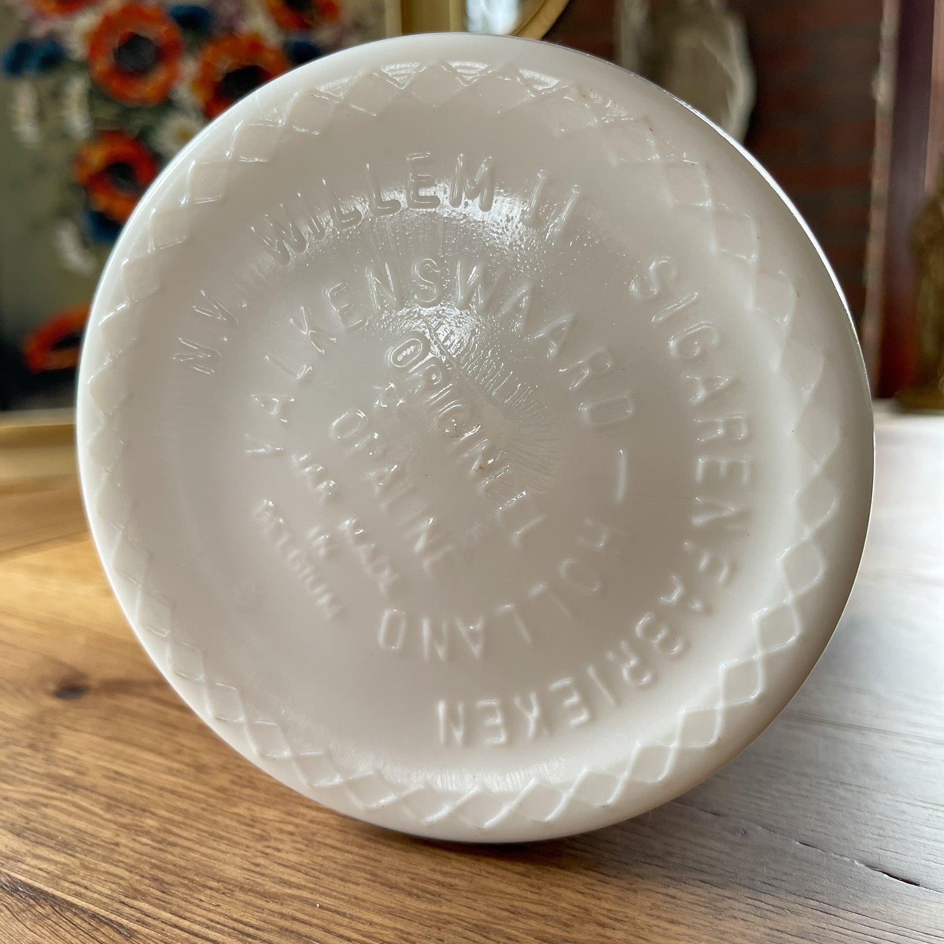 Delfts Blauwe sigaren pot Willem II - Bamestra Curiosa