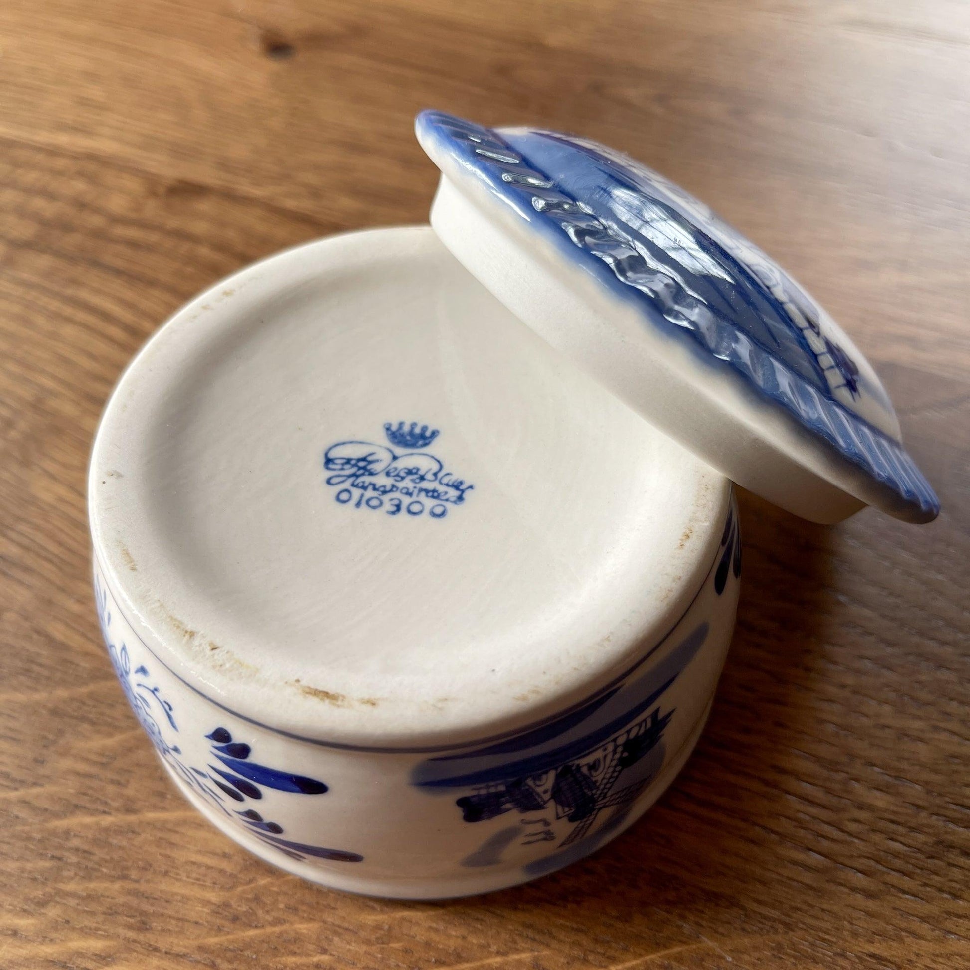 Delfts blauw potje met deksel - Bamestra Curiosa