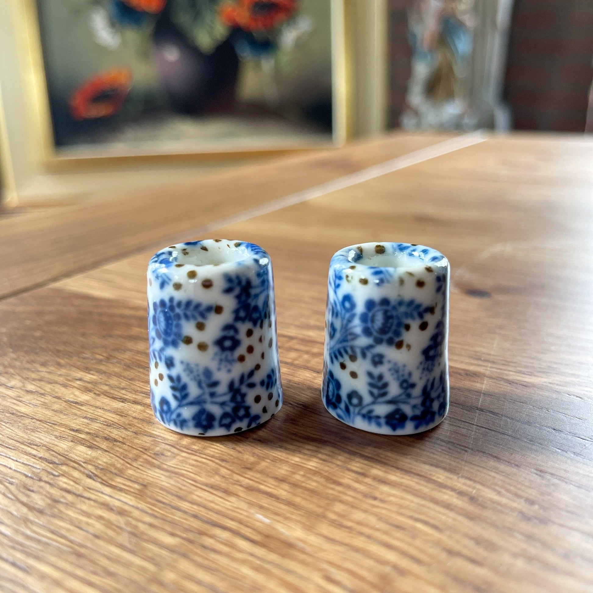 Delfts blauwe kandelaartjes - Bamestra Curiosa