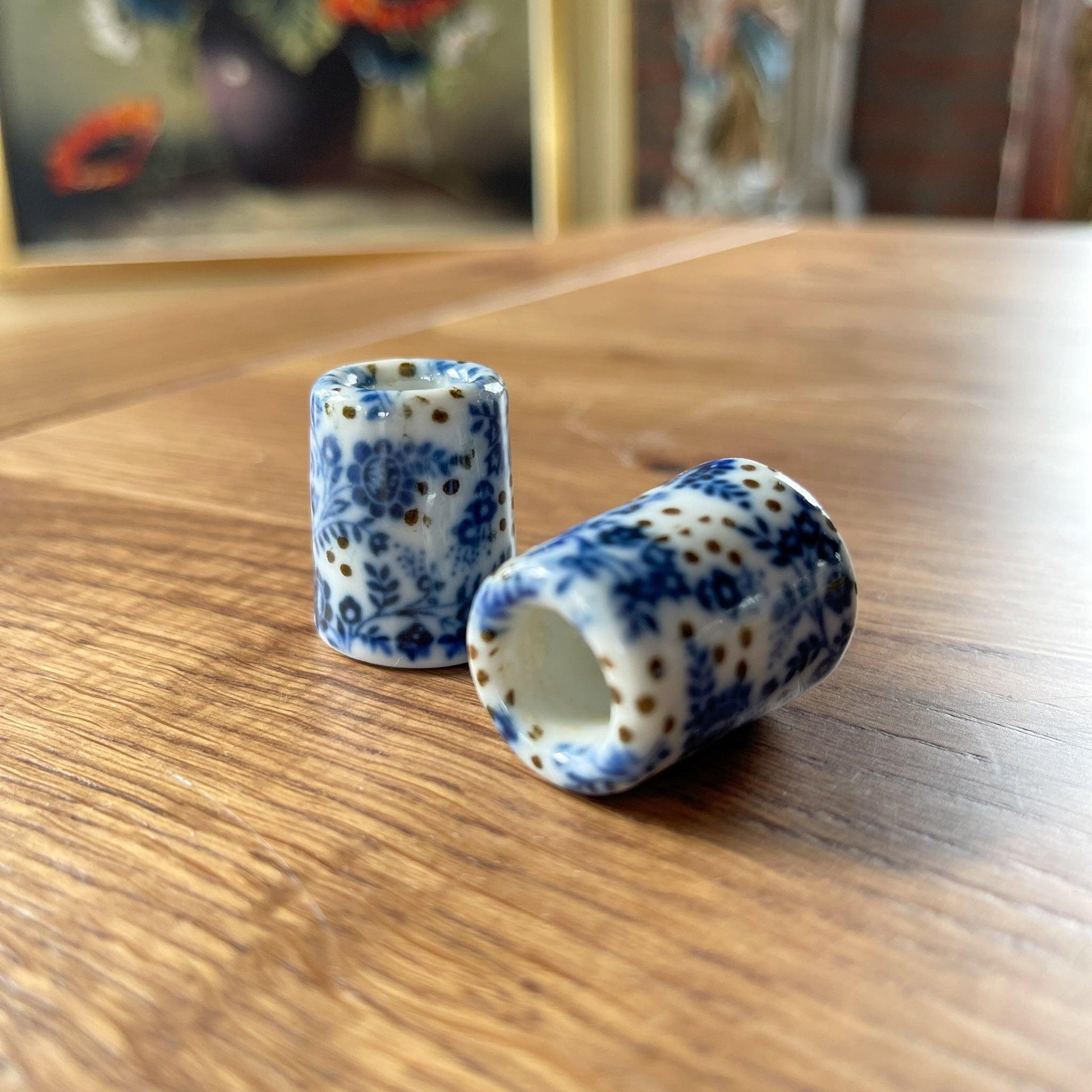 Delfts blauwe kandelaartjes - Bamestra Curiosa