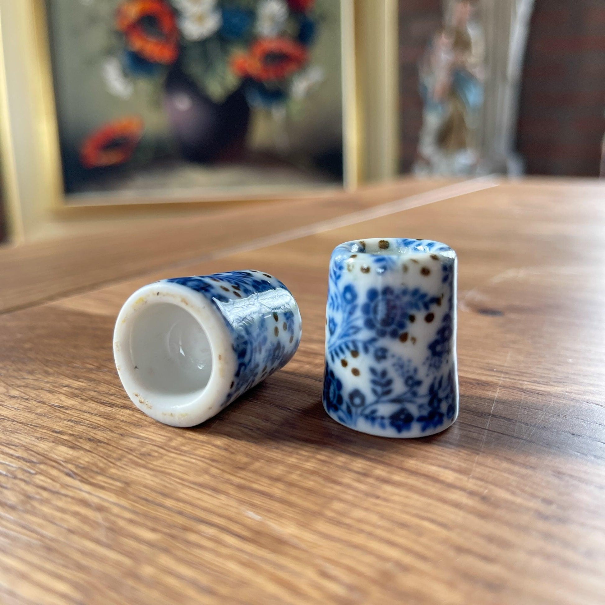 Delfts blauwe kandelaartjes - Bamestra Curiosa