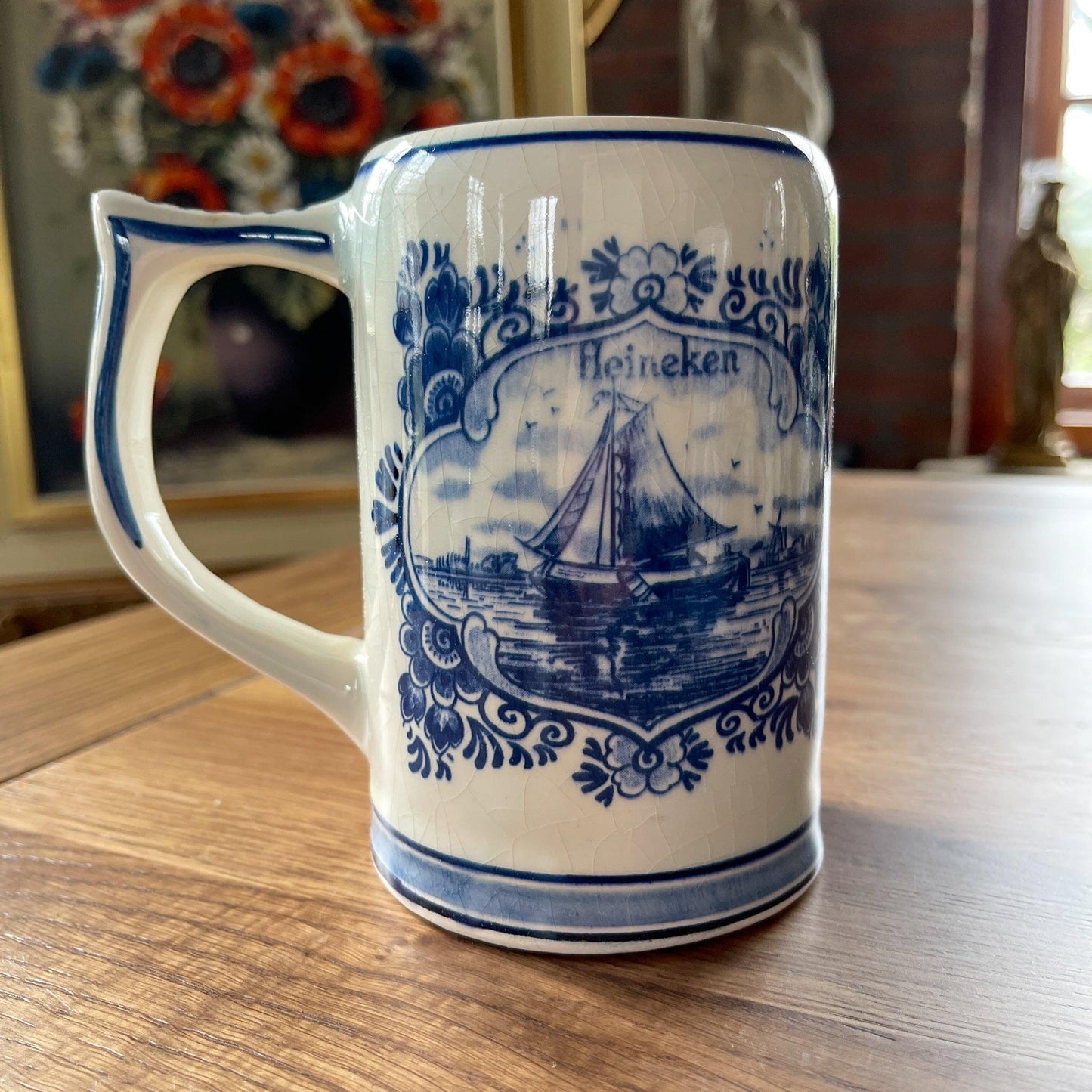 Drie Delfts Blauwe Heineken bierpullen - Bamestra Curiosa