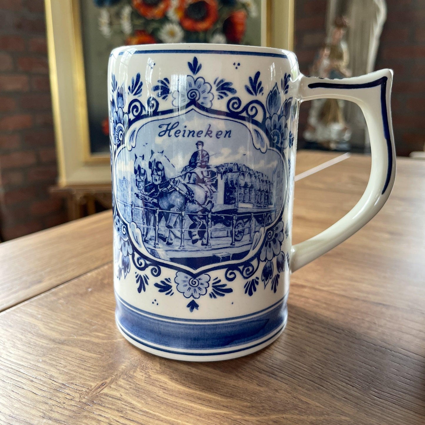 Drie Delfts Blauwe Heineken bierpullen - Bamestra Curiosa