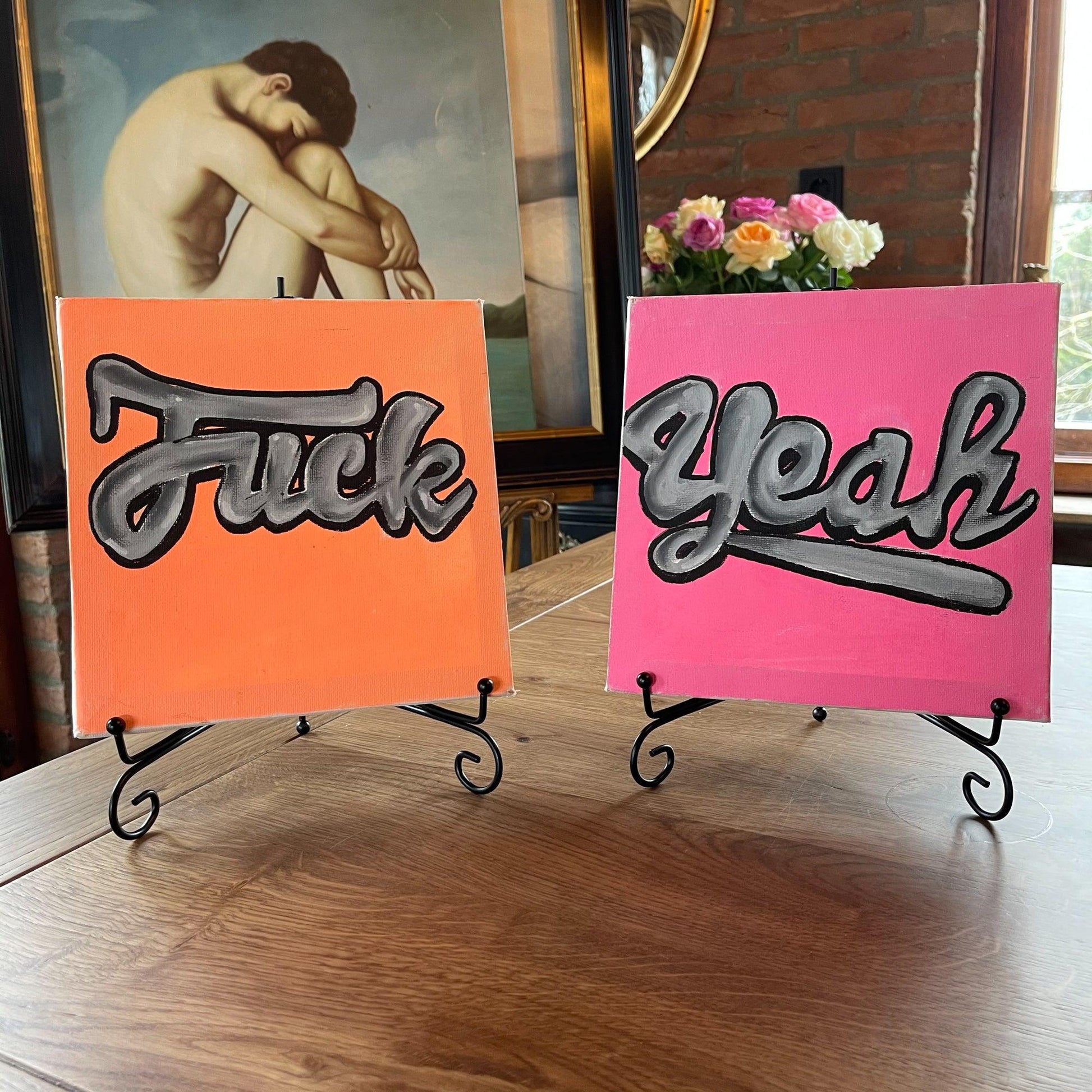 Fuck Yeah schilderijtjes - Bamestra Curiosa