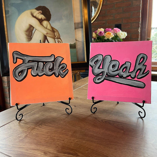 Fuck Yeah schilderijtjes - Bamestra Curiosa