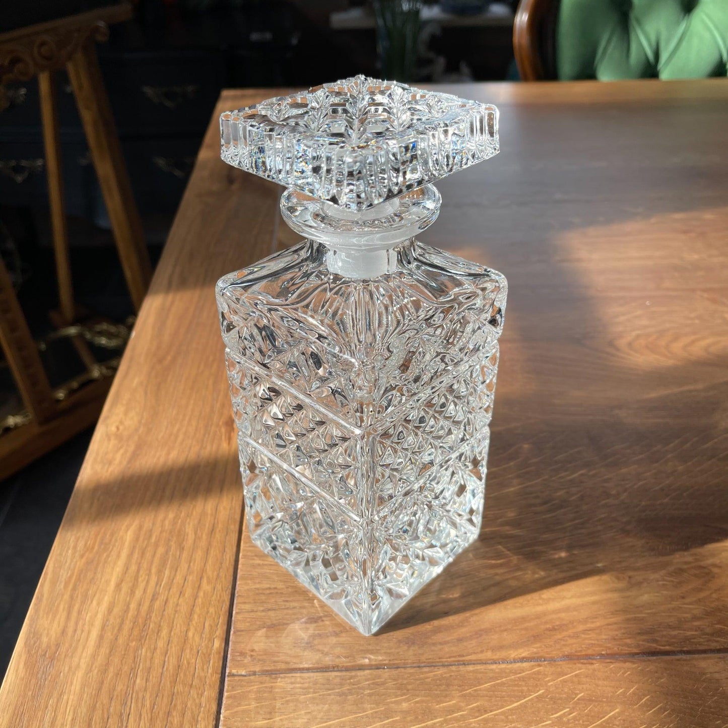 Kristallen Whiskey karaf met vijf glazen - Bamestra Curiosa