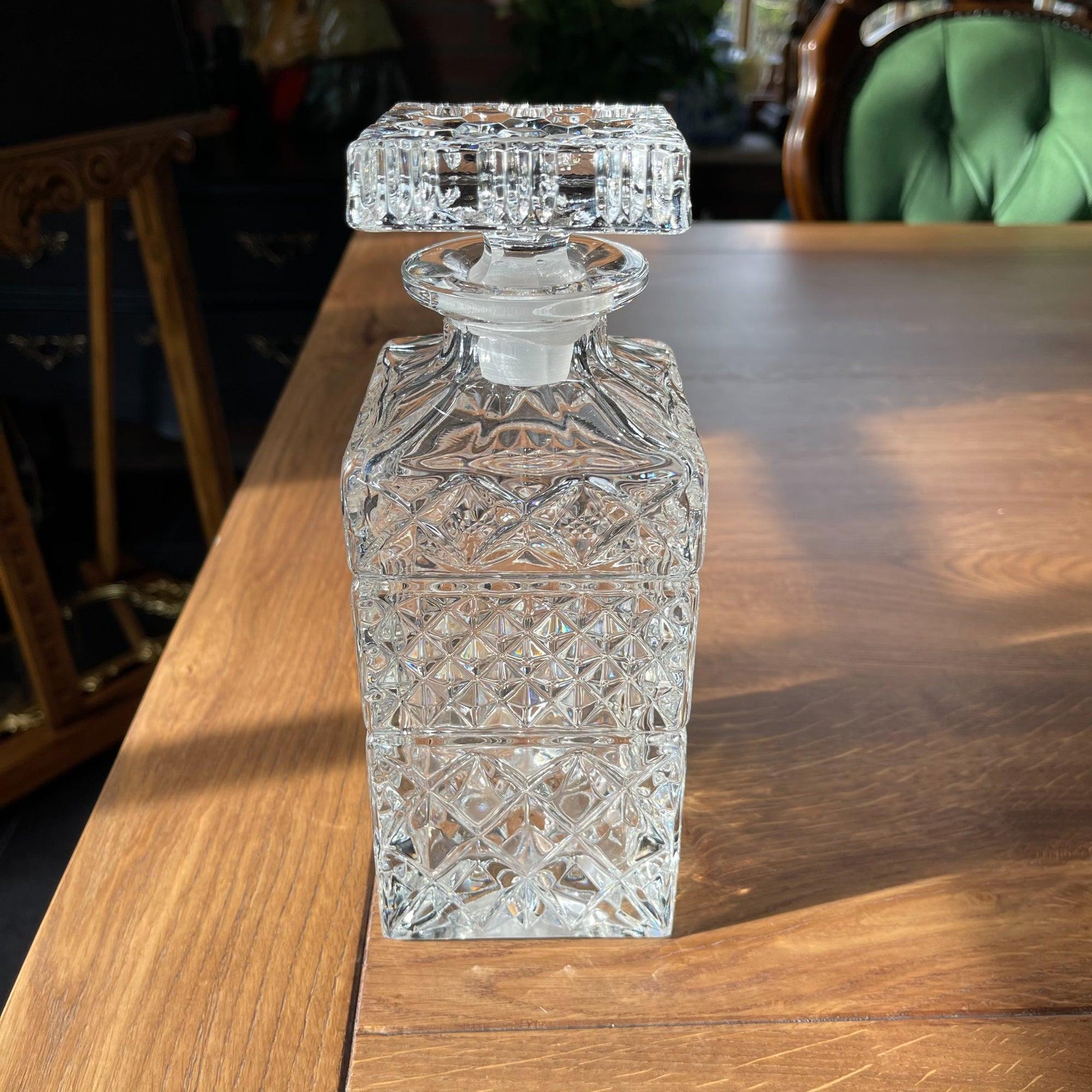 Kristallen Whiskey karaf met vijf glazen - Bamestra Curiosa