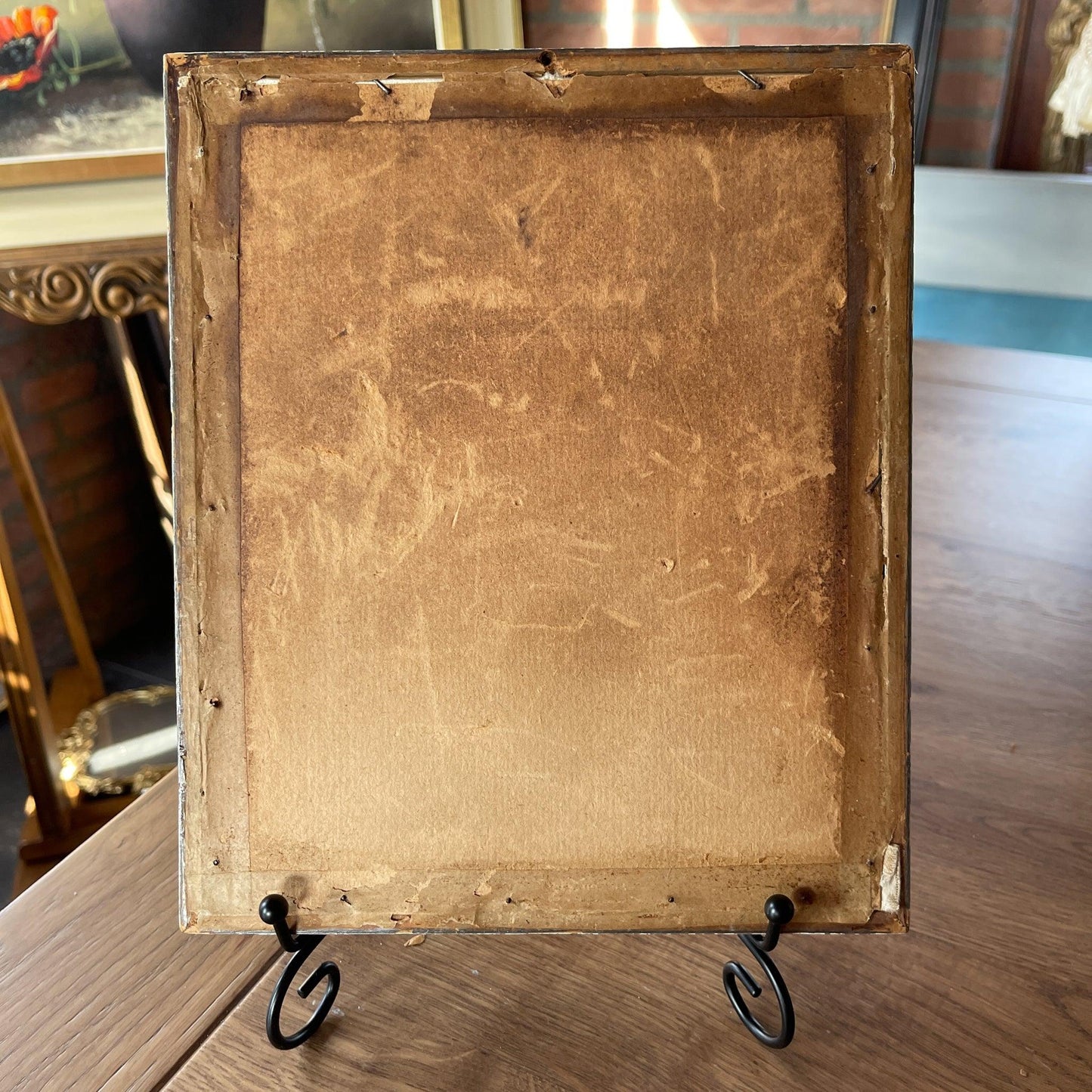 Lijstje met afbeelding van stof - Bamestra Curiosa