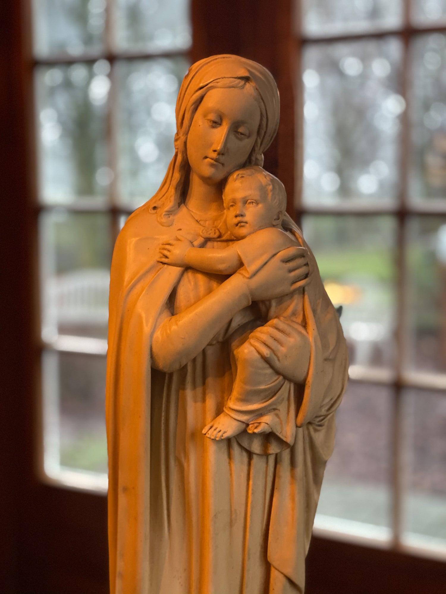 Maria beeld met Jezus - Bamestra Curiosa