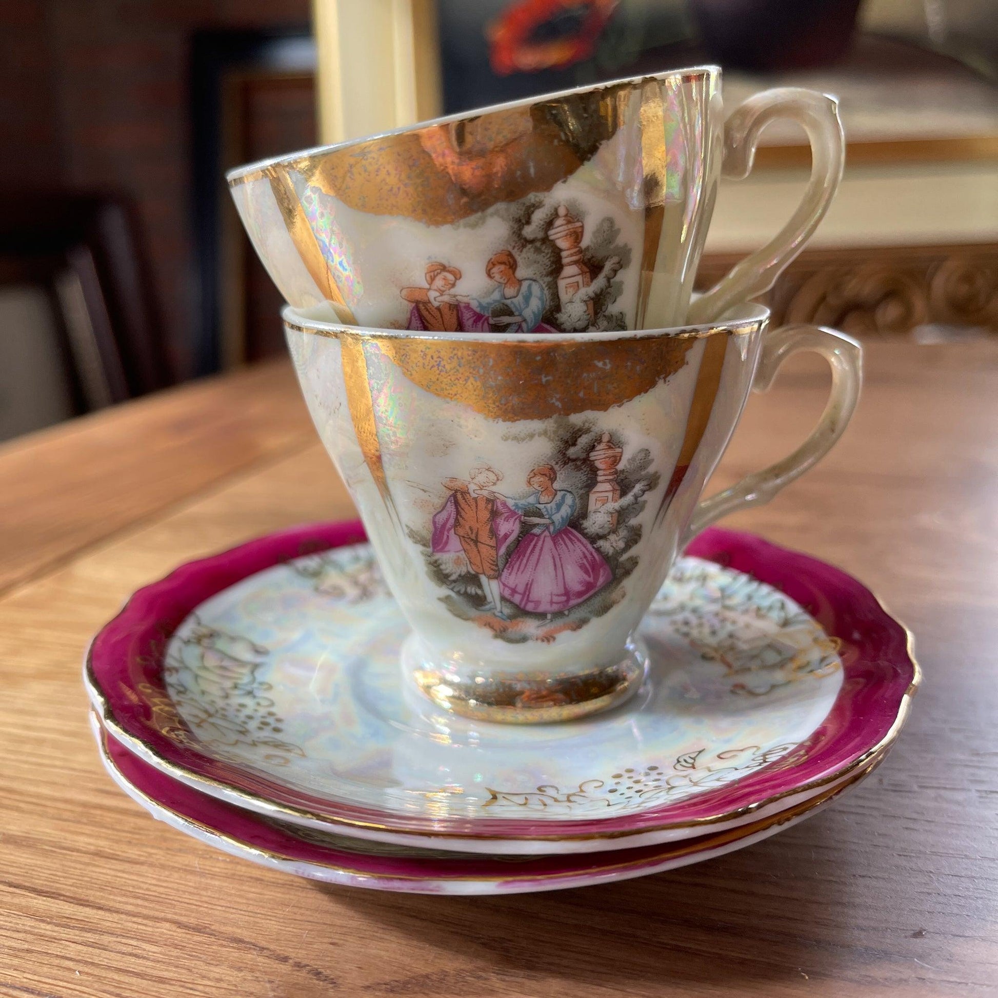 Mokka serviesje Japans porselein - Bamestra Curiosa