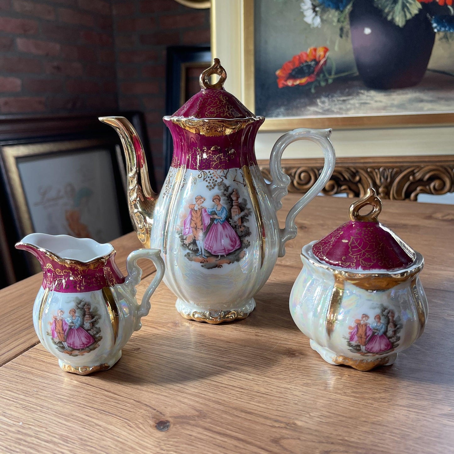 Mokka serviesje Japans porselein - Bamestra Curiosa