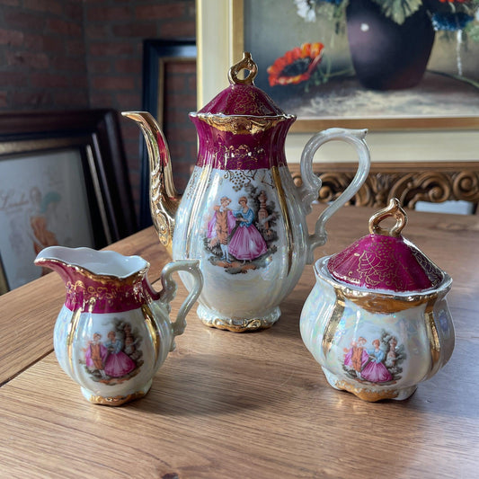 Mokka serviesje Japans porselein - Bamestra Curiosa