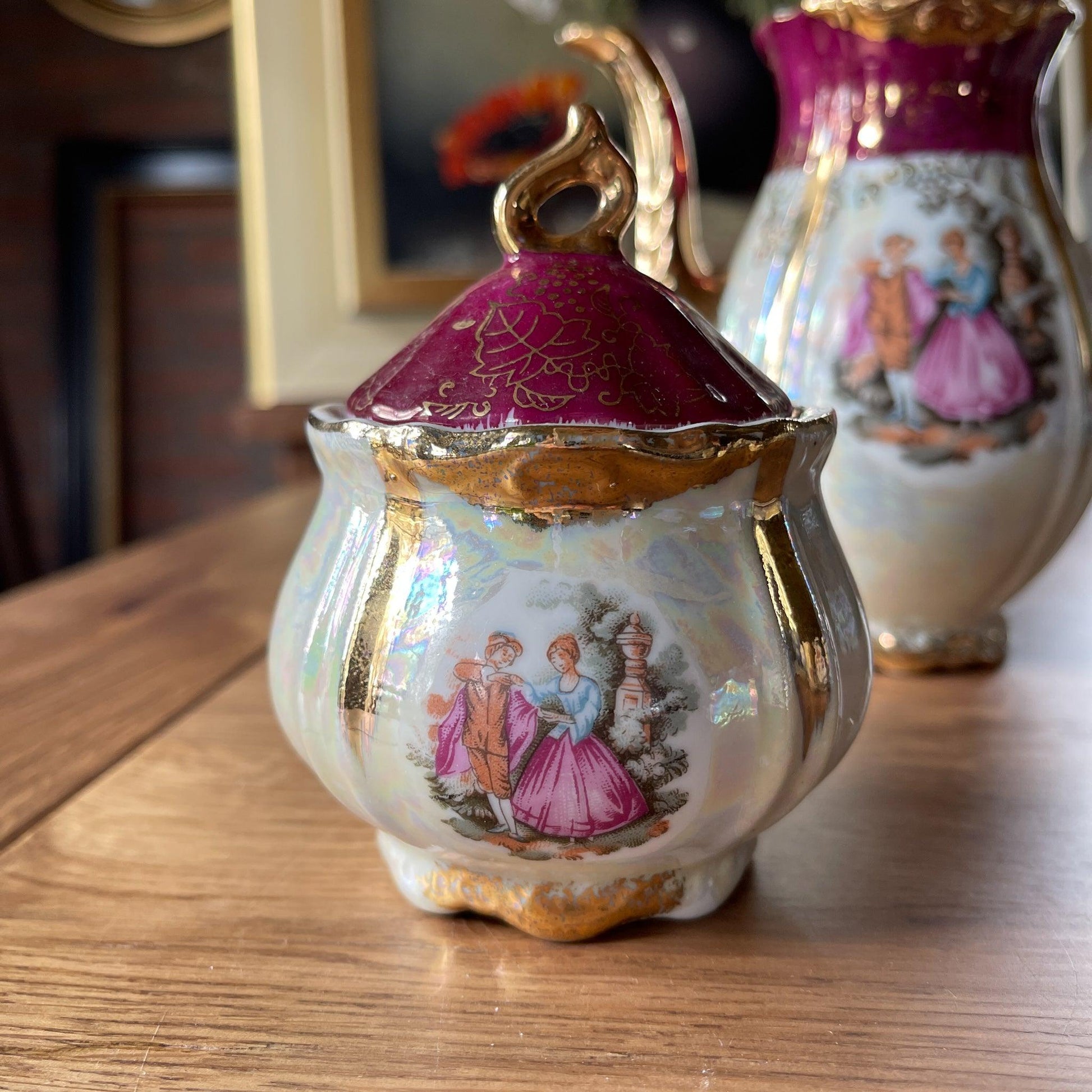 Mokka serviesje Japans porselein - Bamestra Curiosa