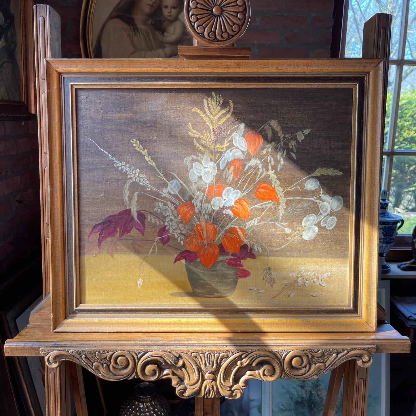 Stilleven bloemen olieverf - Bamestra Curiosa