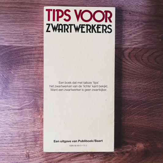 Tips voor zwartwerkers (Jan Reitsma) - Bamestra Curiosa