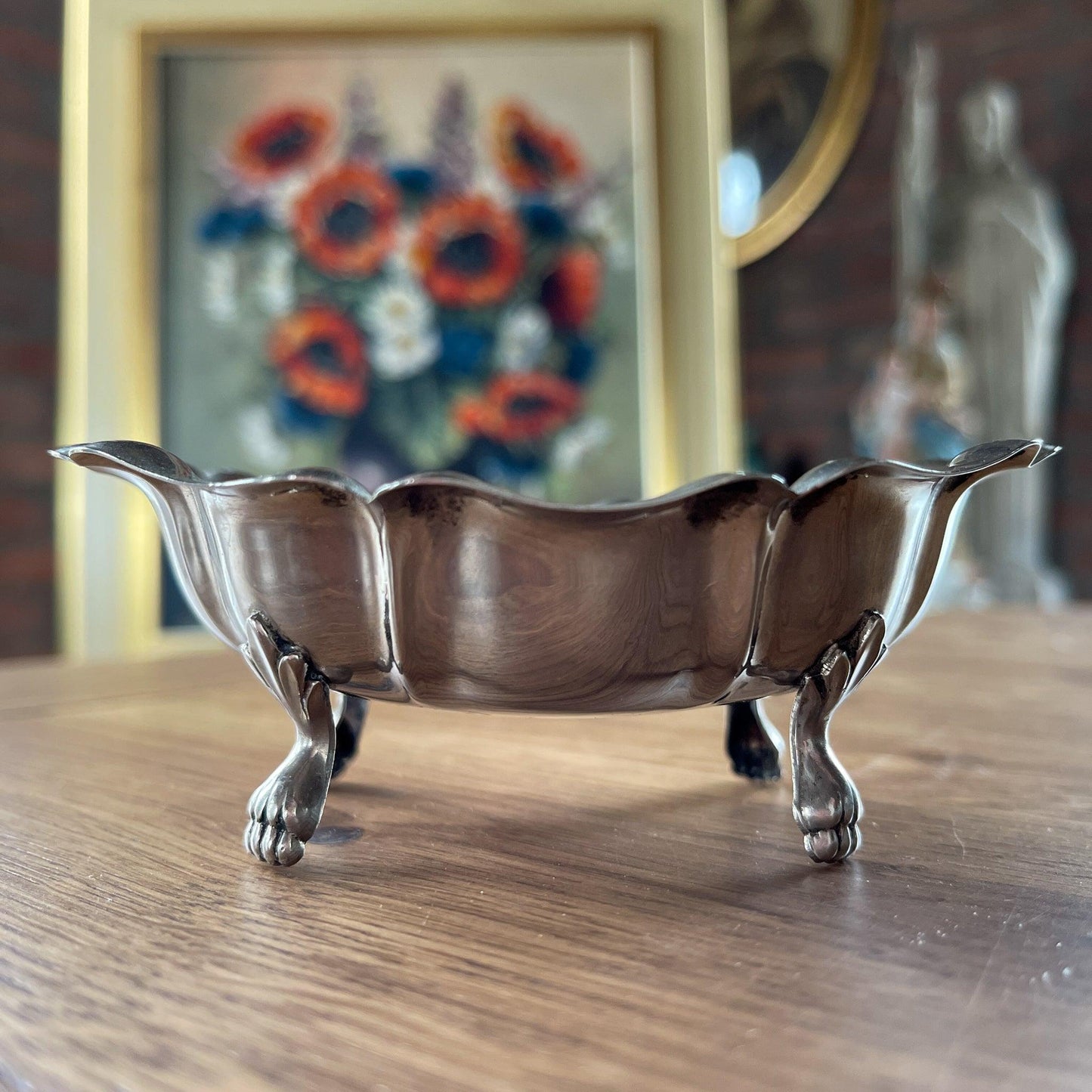 Verzilverd Chippendale schaaltje - Bamestra Curiosa