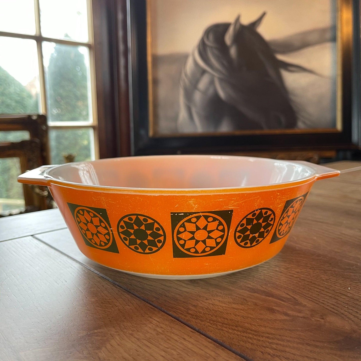 Vintage schaal van glas - Bamestra Curiosa