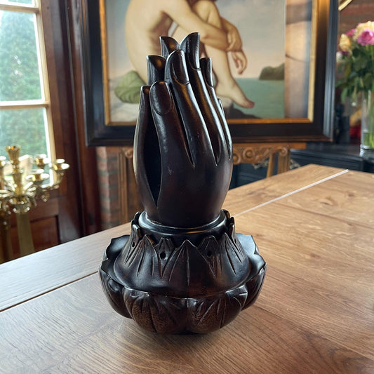 Wierook kegelbrander mediterende handen - Bamestra Curiosa