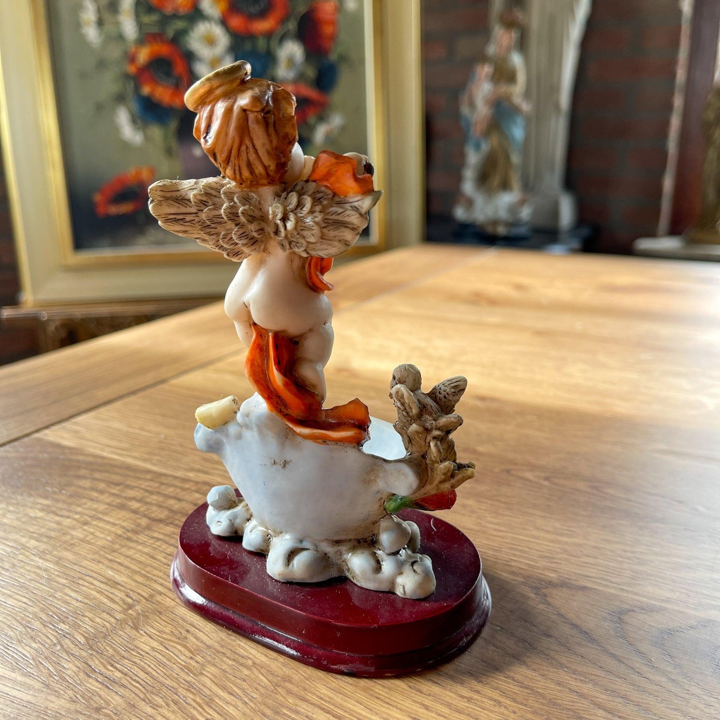 Wijwater bakje met engeltje - Bamestra Curiosa