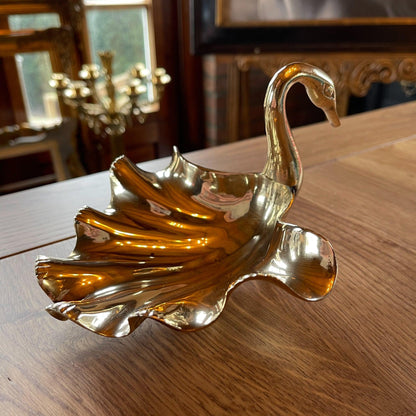 Zwaan schaaltje van messing - Bamestra Curiosa