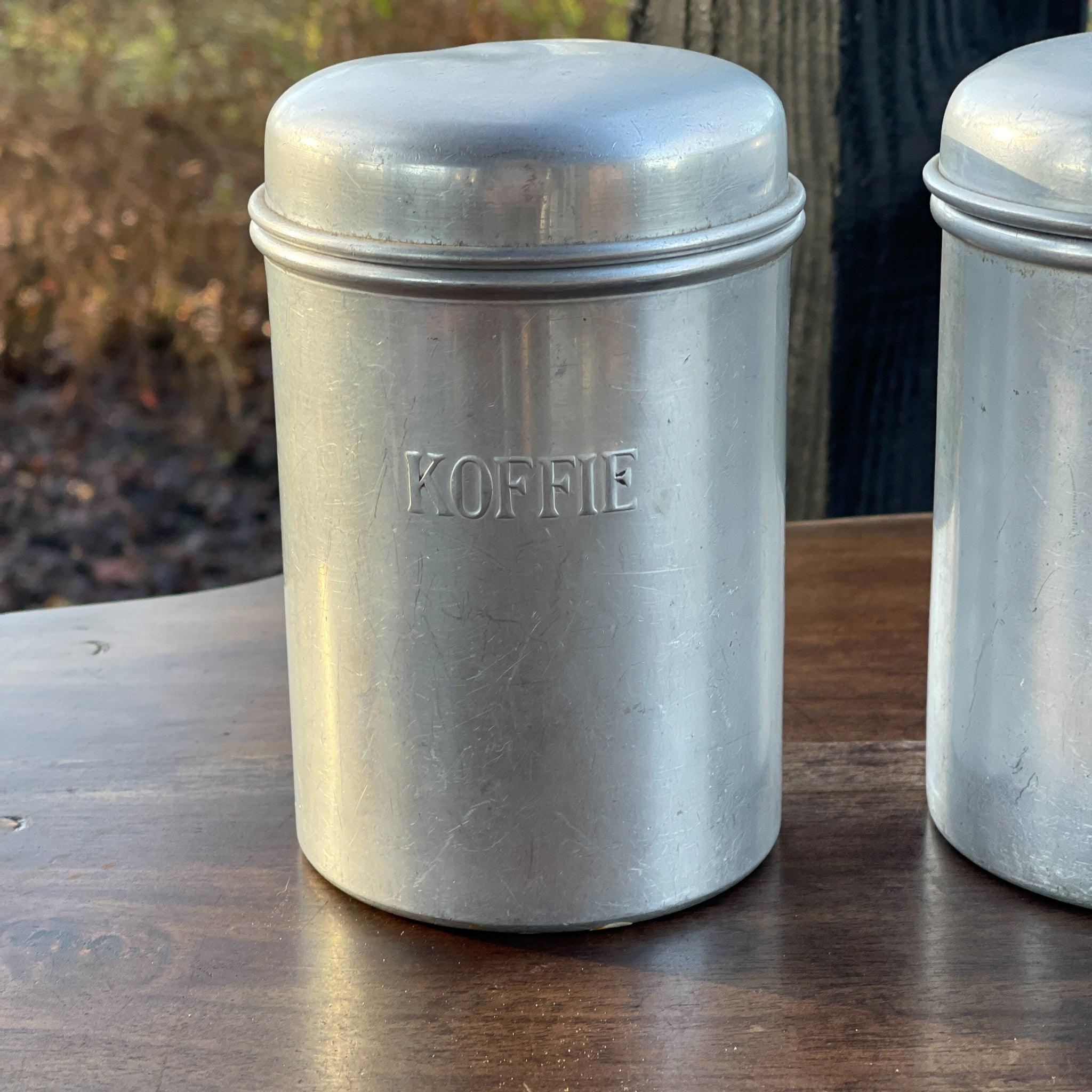 Aluminium Koffie Thee en Suiker bussen - The Collectionist