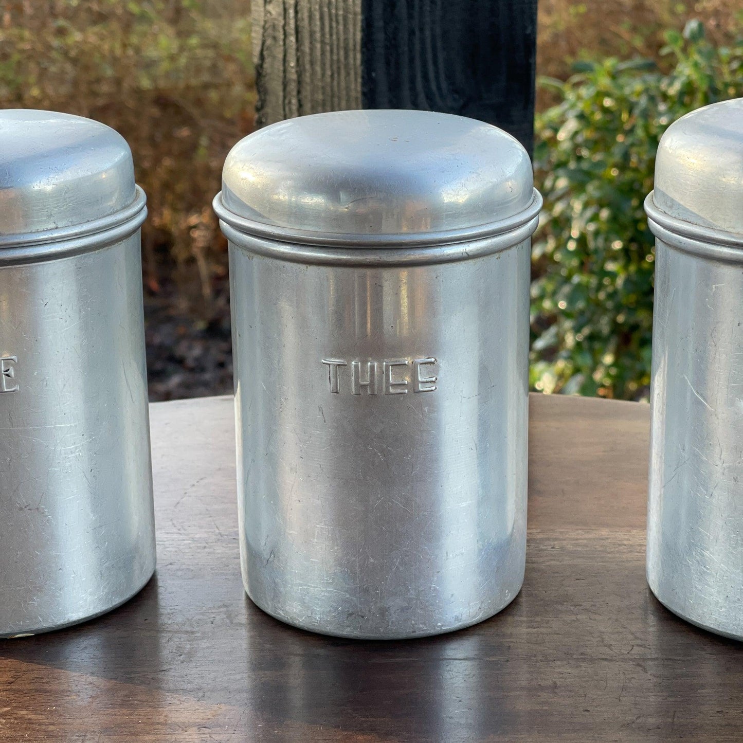 Aluminium Koffie Thee en Suiker bussen - Bamestra Curiosa