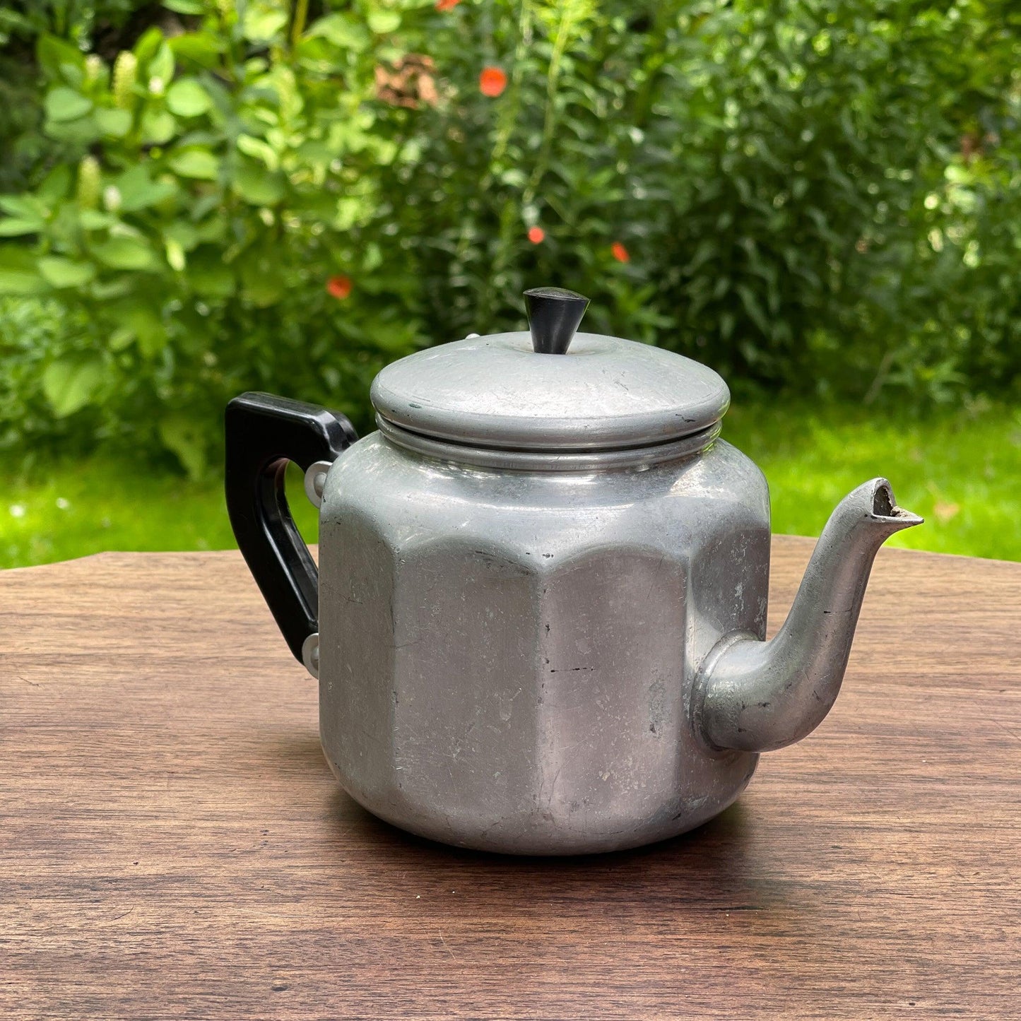 Aluminium thee / koffie pot - Bamestra Curiosa