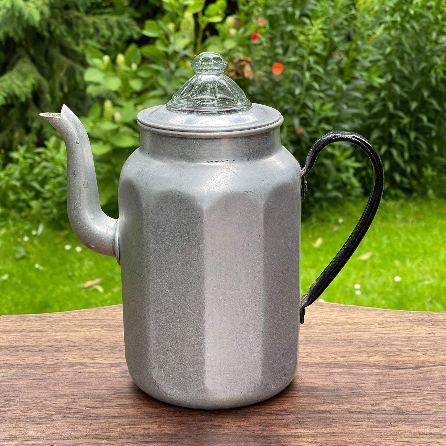 Aluminium thee / koffiepot - Bamestra Curiosa