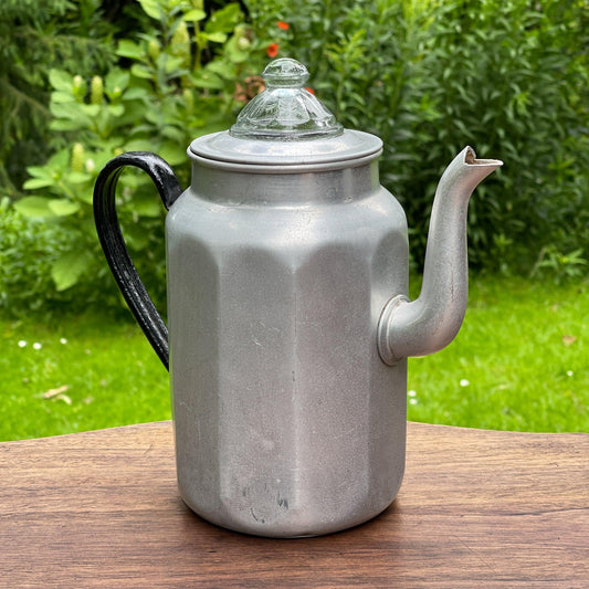 Aluminium thee / koffiepot - Bamestra Curiosa