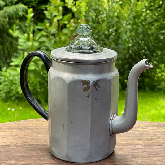 Aluminium thee / koffiepot - Bamestra Curiosa