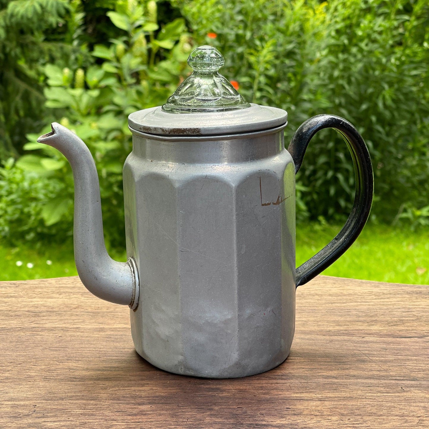 Aluminium thee / koffiepot - Bamestra Curiosa