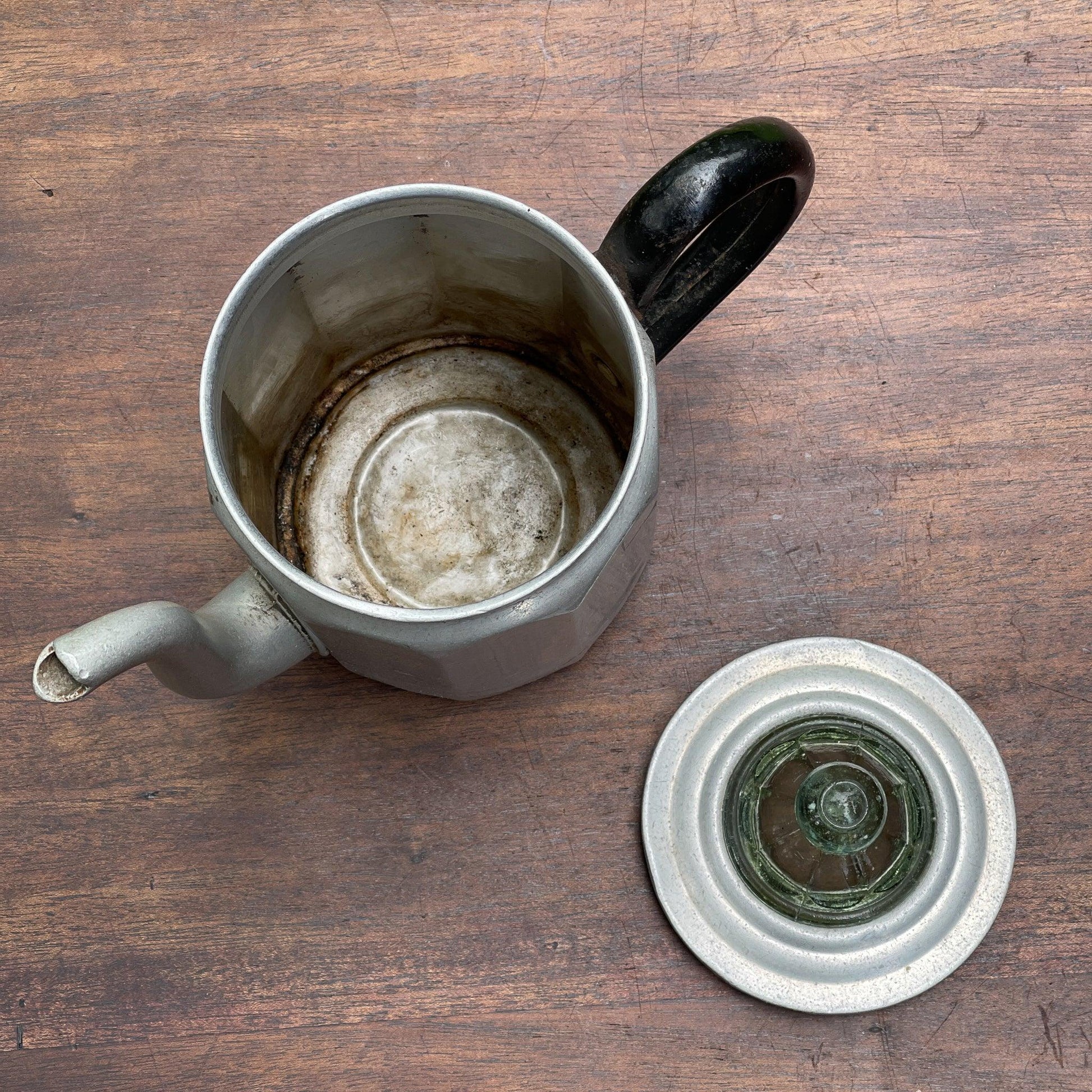 Aluminium thee / koffiepot - Bamestra Curiosa