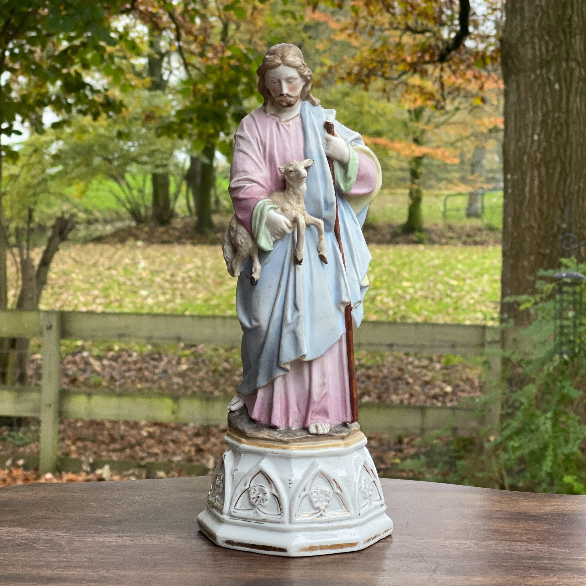 Antiek biscuit beeld Jezus - Bamestra Curiosa