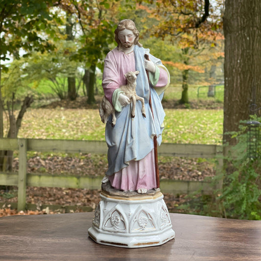 Antiek biscuit beeld Jezus - Bamestra Curiosa