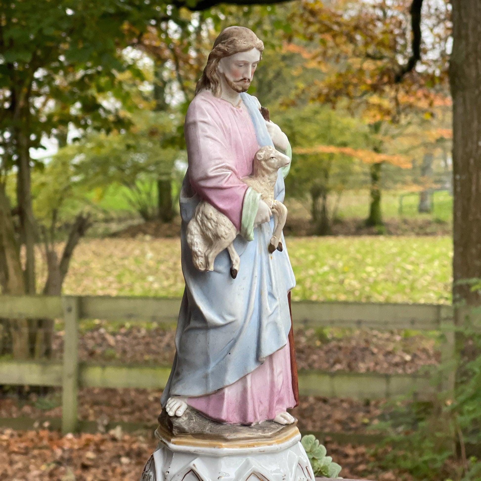 Antiek biscuit beeld Jezus - Bamestra Curiosa