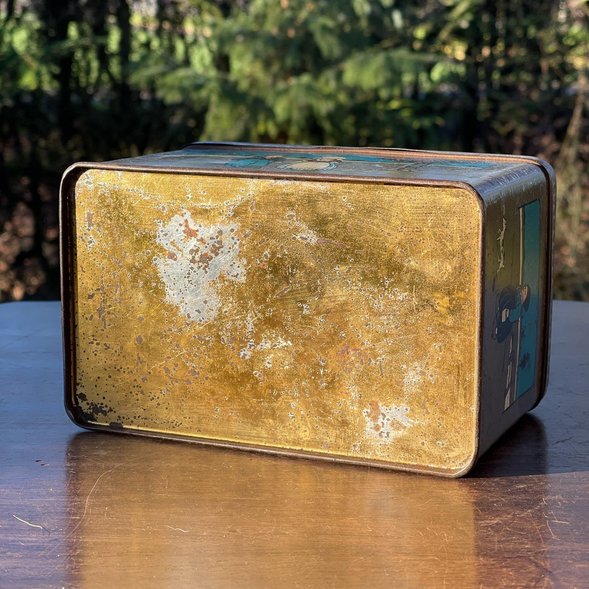 Antiek blik met kinderen in klederdracht - Bamestra Curiosa