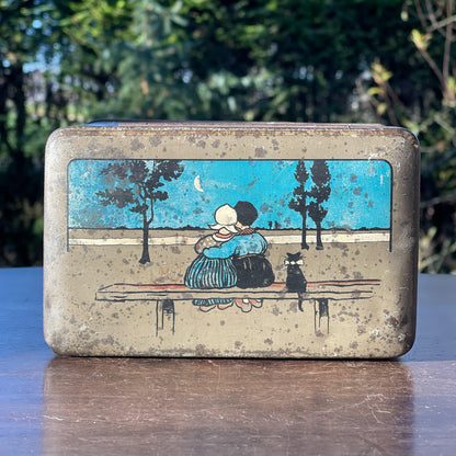 Antiek blik met kinderen in klederdracht - Bamestra Curiosa