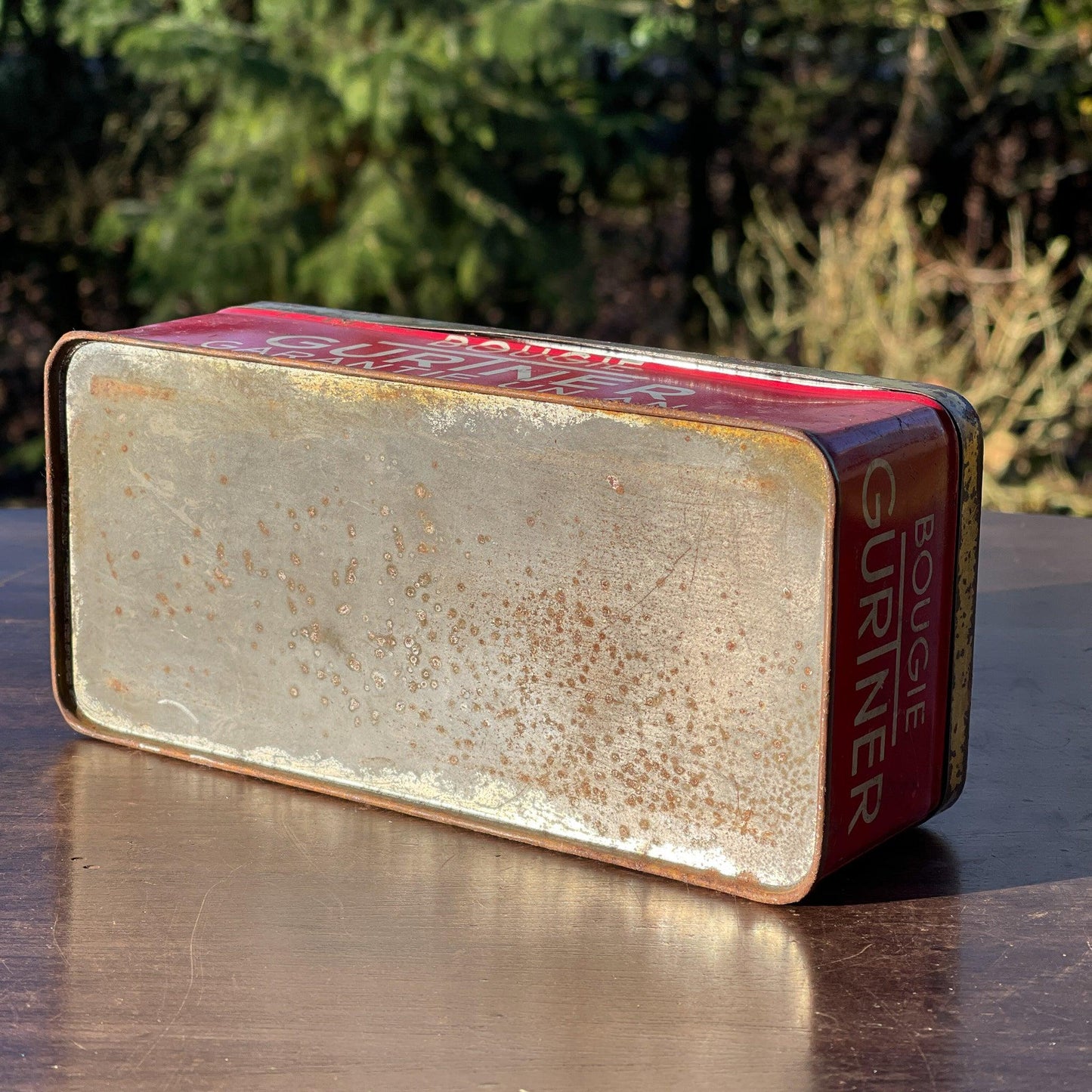 Antiek blik van Gurtner Bougie - Bamestra Curiosa