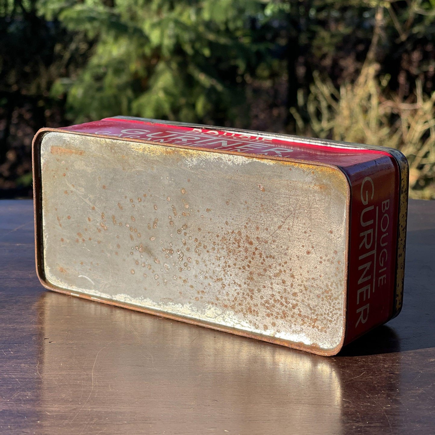 Antiek blik van Gurtner Bougie - Bamestra Curiosa