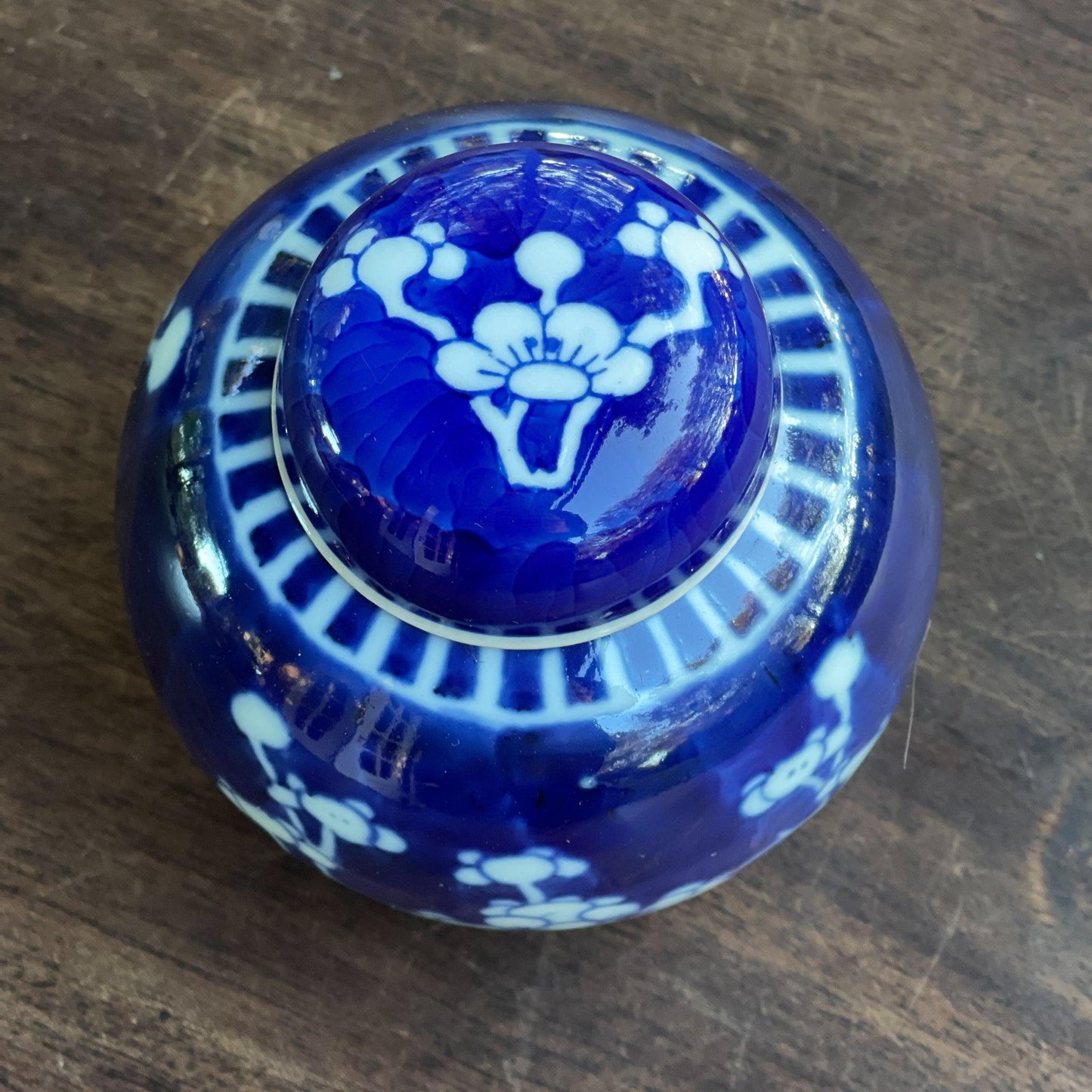 Antiek Chinees Gemberpotje met kurk - Bamestra Curiosa