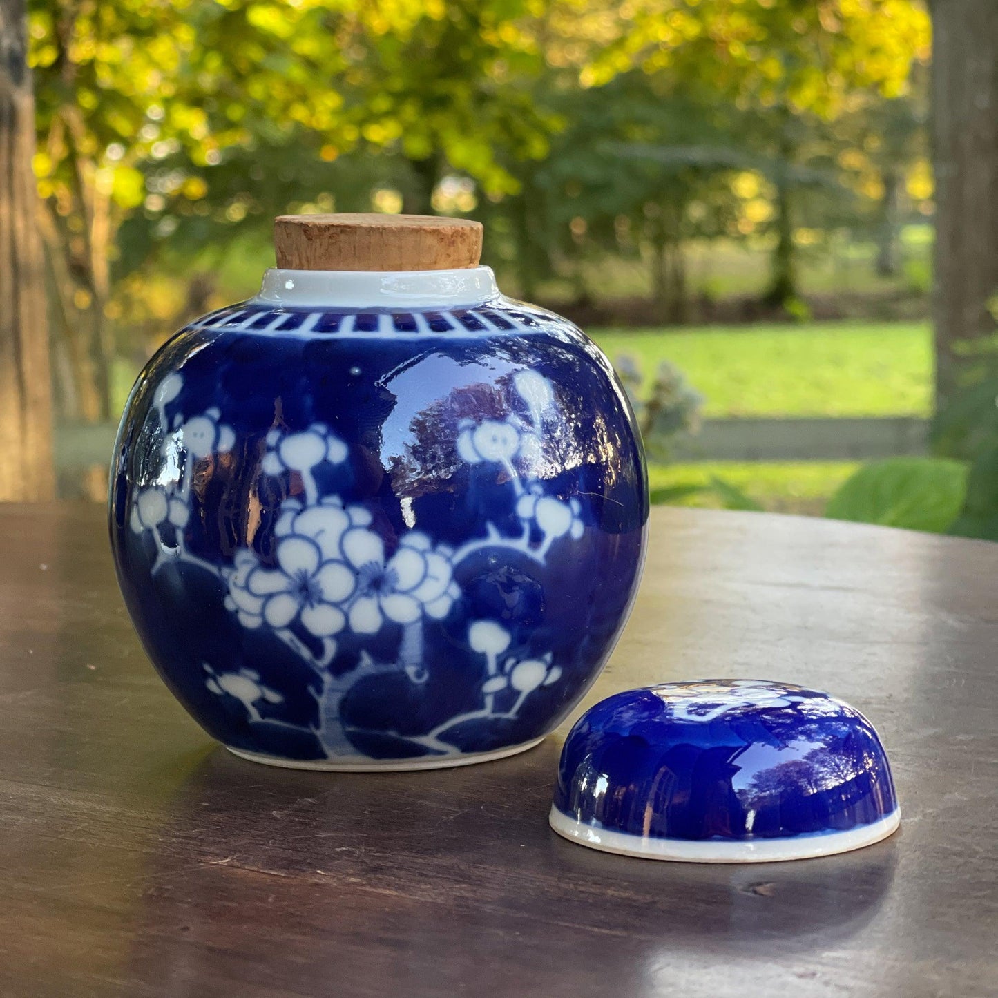 Antiek Chinees Gemberpotje met kurk - Bamestra Curiosa