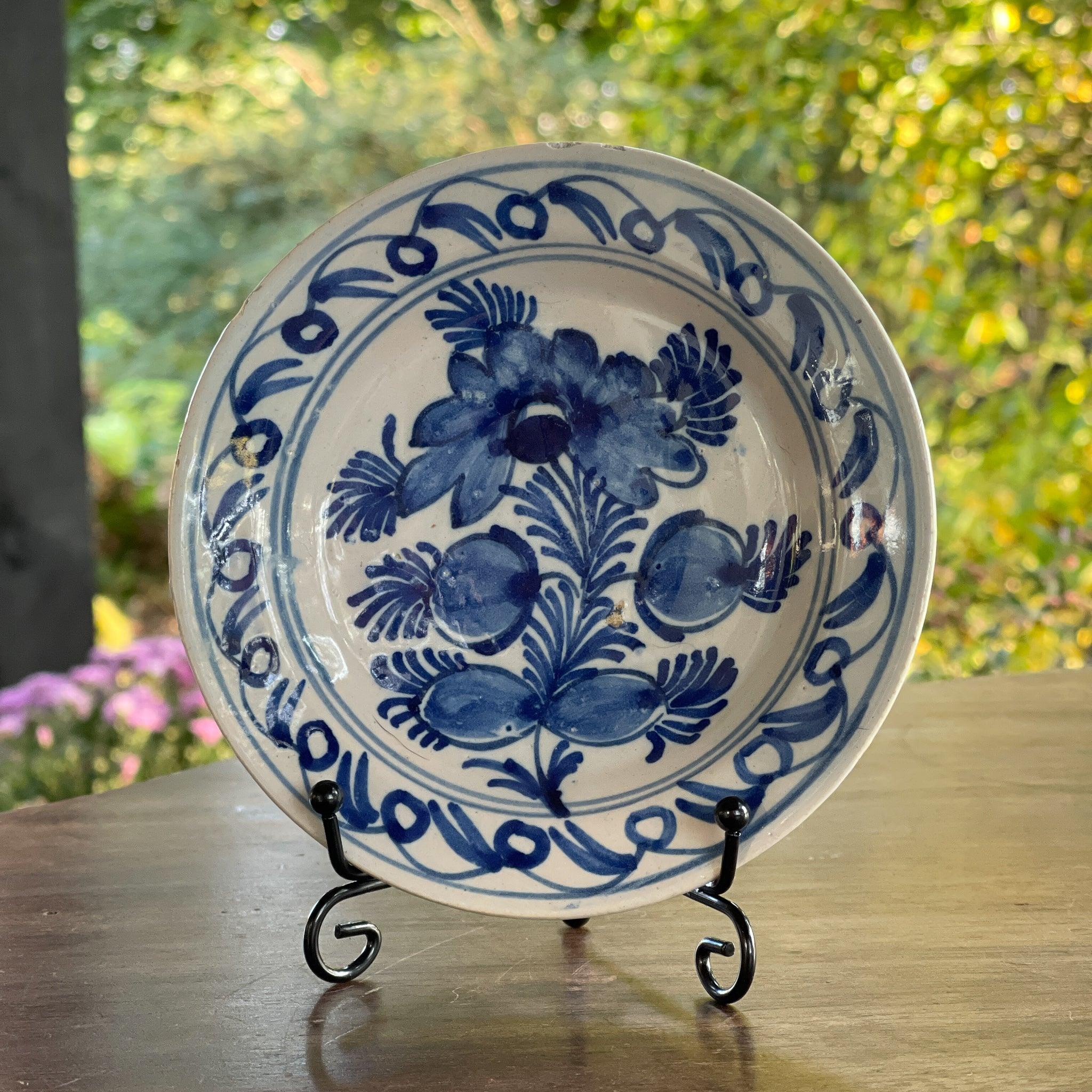 Antiek Delfts Blauw wandbordje - The Collectionist