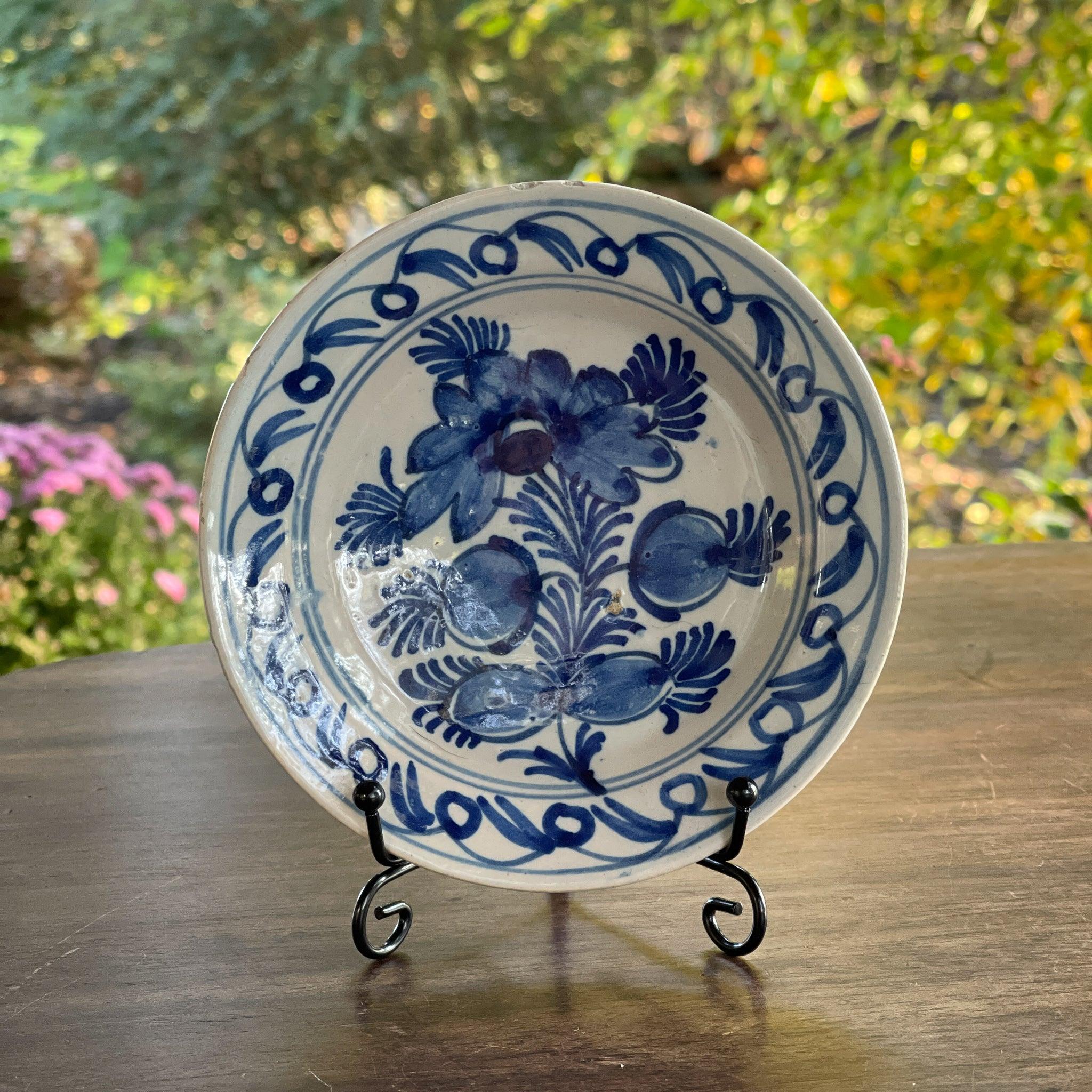 Antiek Delfts Blauw wandbordje - The Collectionist