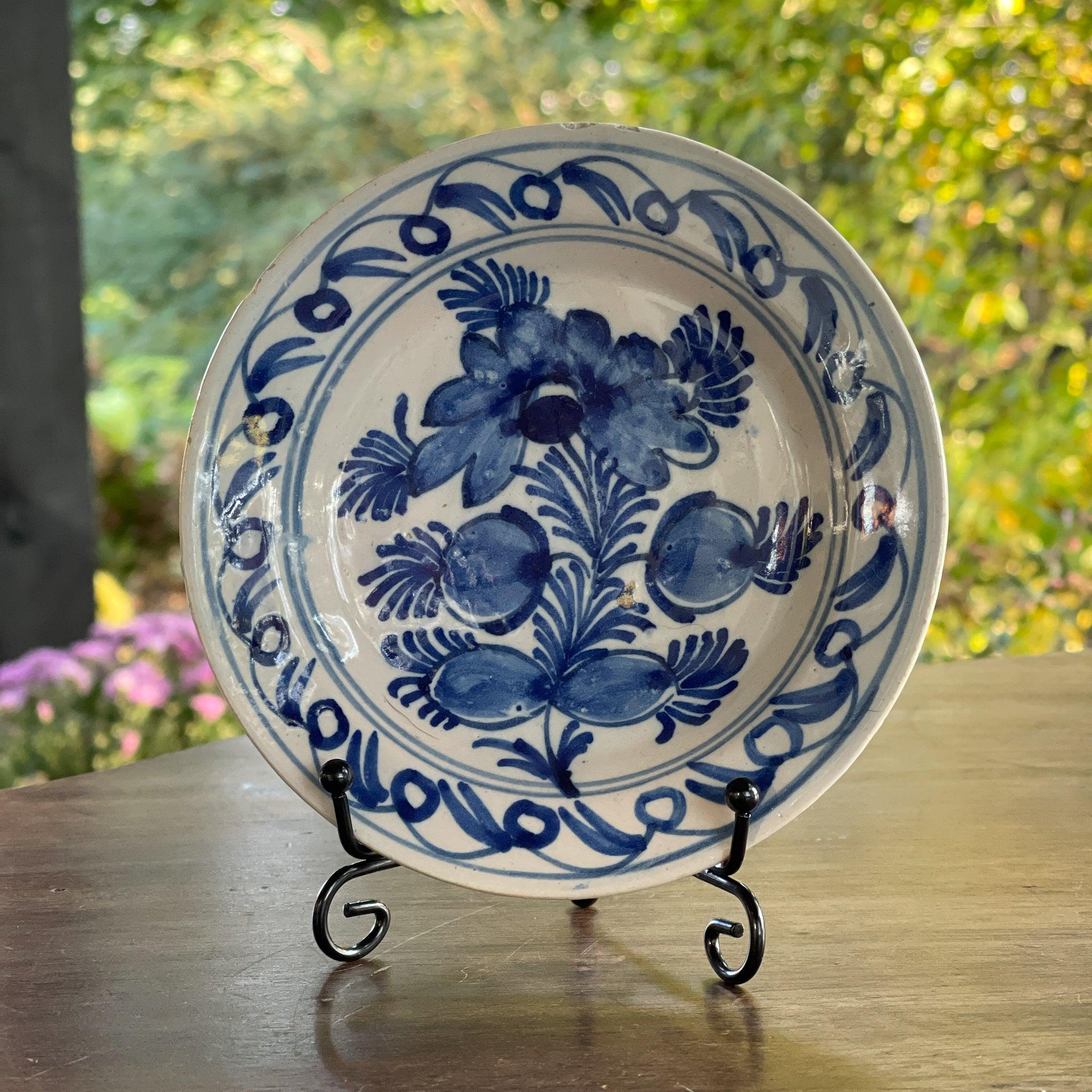 Antiek Delfts Blauw wandbordje - The Collectionist