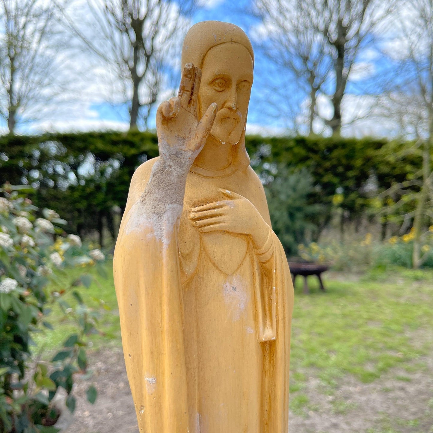 Antiek heiligenbeeld van Jezus - Bamestra Curiosa