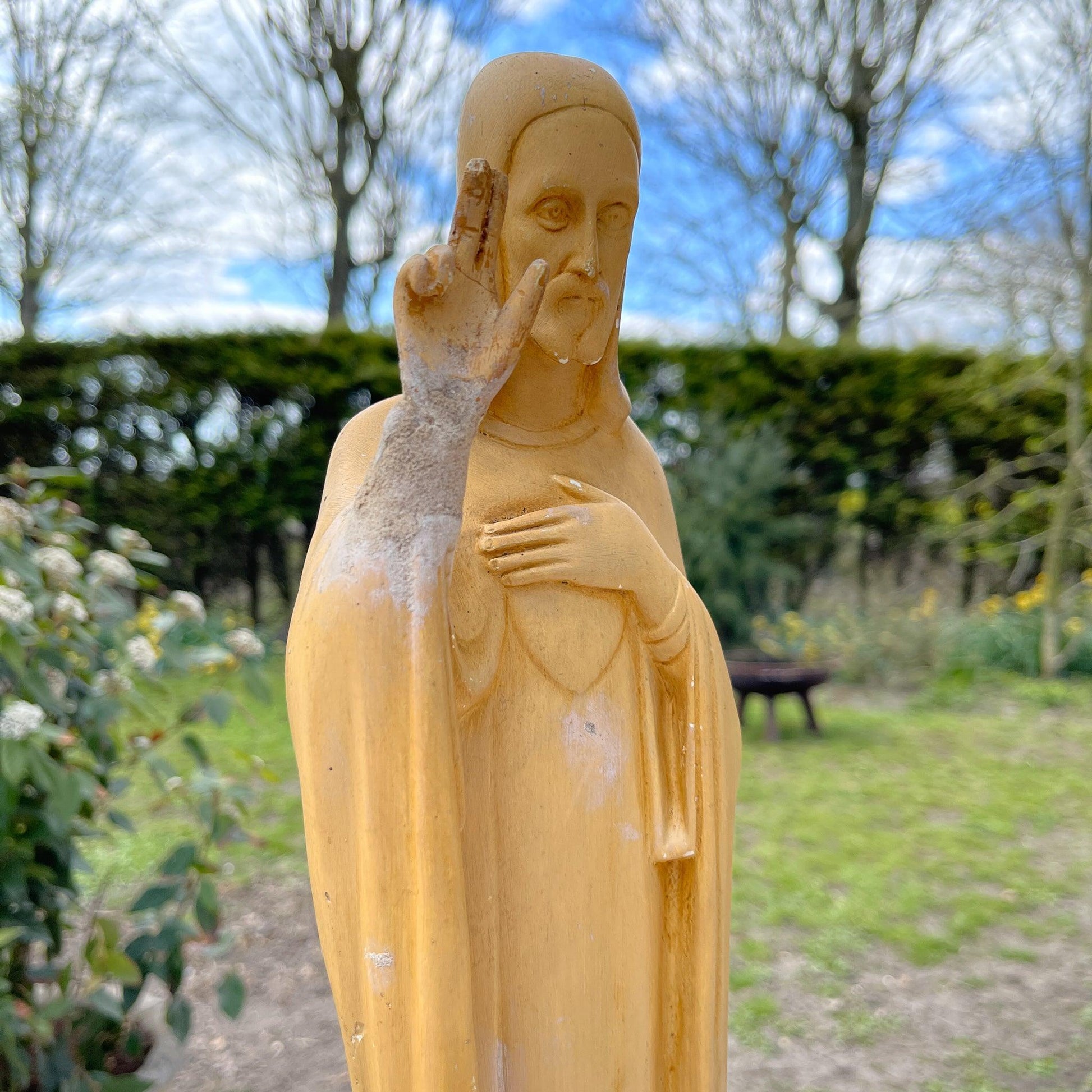 Antiek heiligenbeeld van Jezus - Bamestra Curiosa